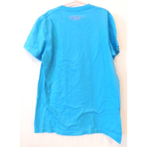 Vintage Republic Mfg Cotton Youth Size L Large Rainbow Brite Buddy Blue Shirt - Picture 5 of 6